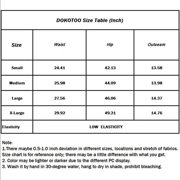 NWT Ruffle Hem Elastic Waist Casual Shorts - Picture 3 of 3